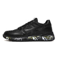 Premiata Black Printed-Sole Low-Top Sneakers