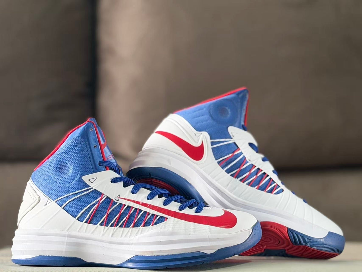 Nike HD2012 Basketball Sneakers White Blue Red