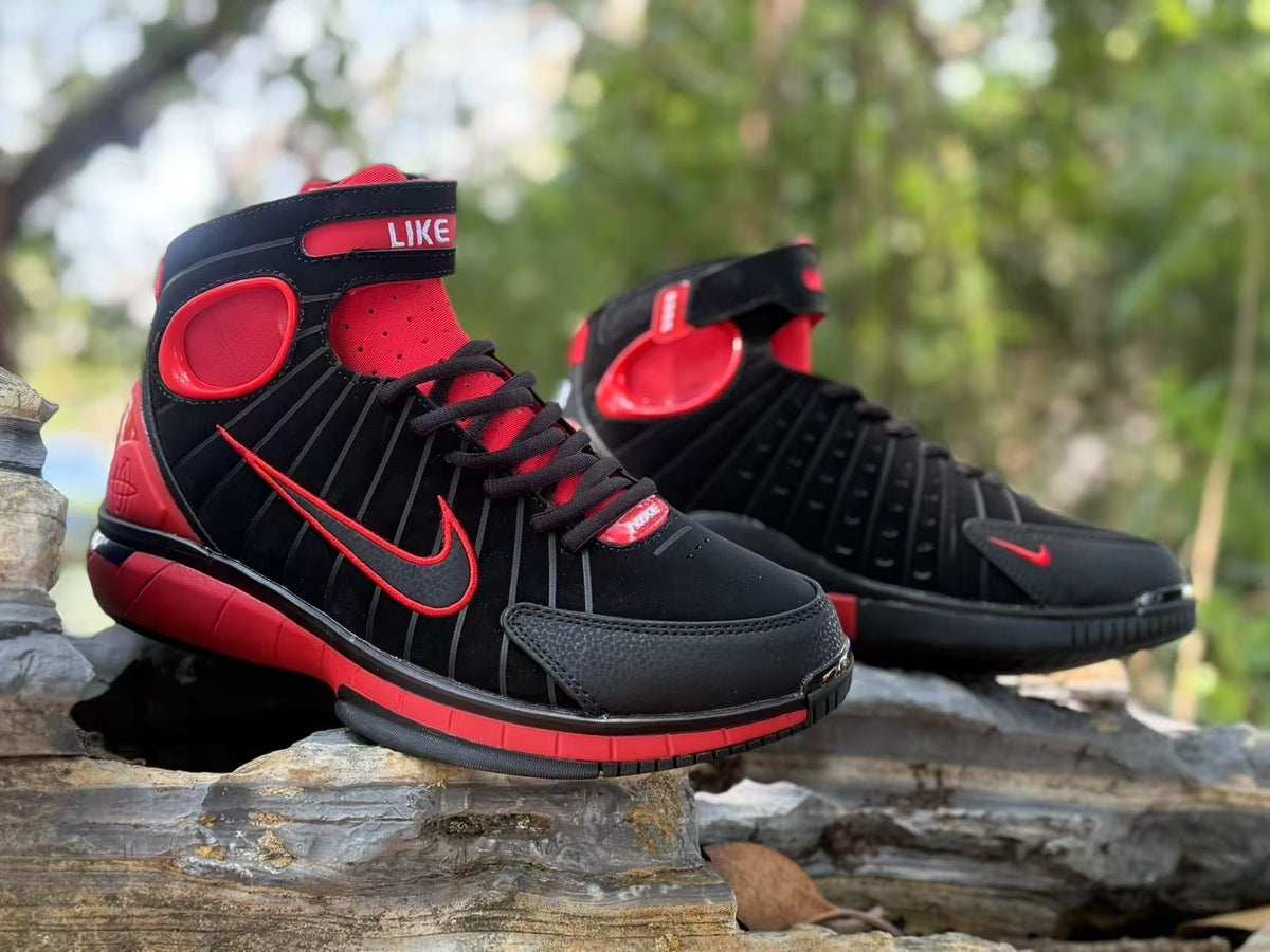 2K4 High-Top Sneakers Black Red