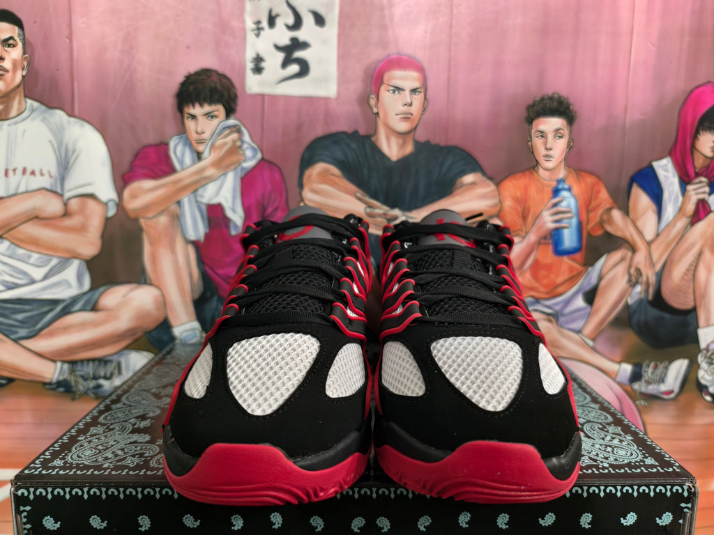 Nike Black White Red Basketball Sneakers