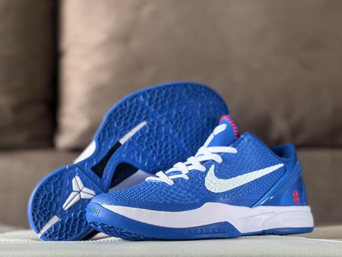 Nike Zoom Kobe 6 Protro Dodgers Blue and White Sneakers