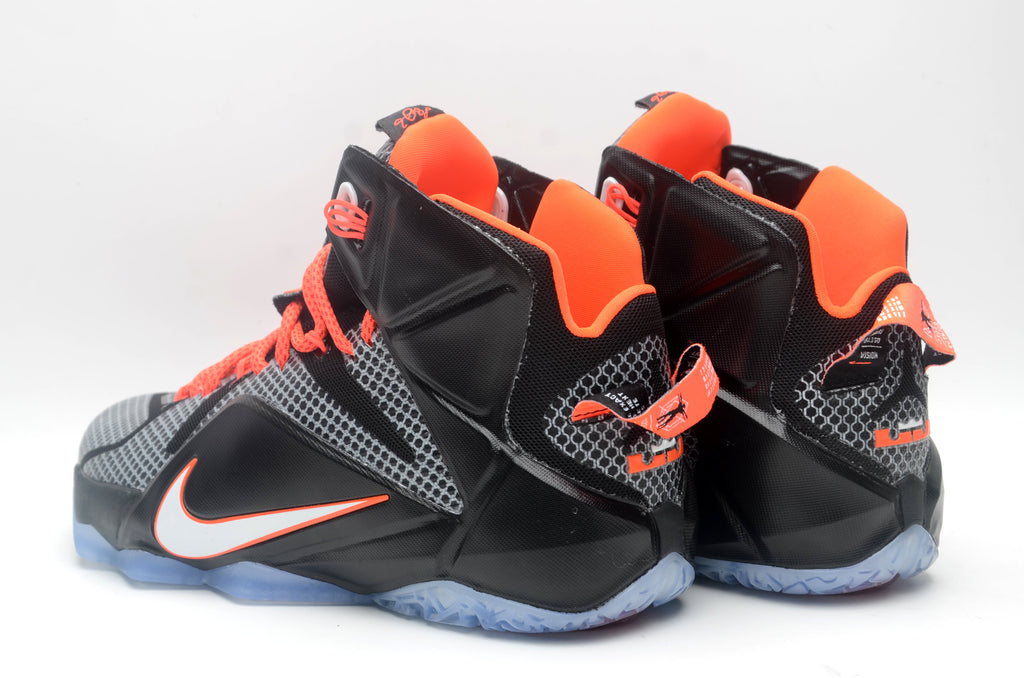 Nike High-Top Basketball Sneakers Black Orange 1412