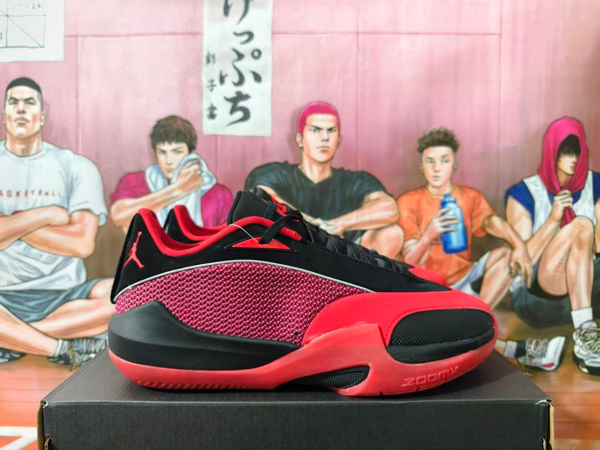 Jordan Luka 1 Basketball Shoes in Black and Red