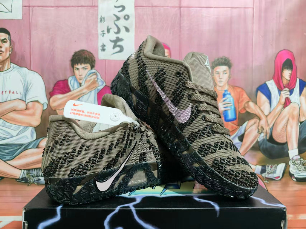 Nike LeBron 12 Basketball Shoes in Brown and Black