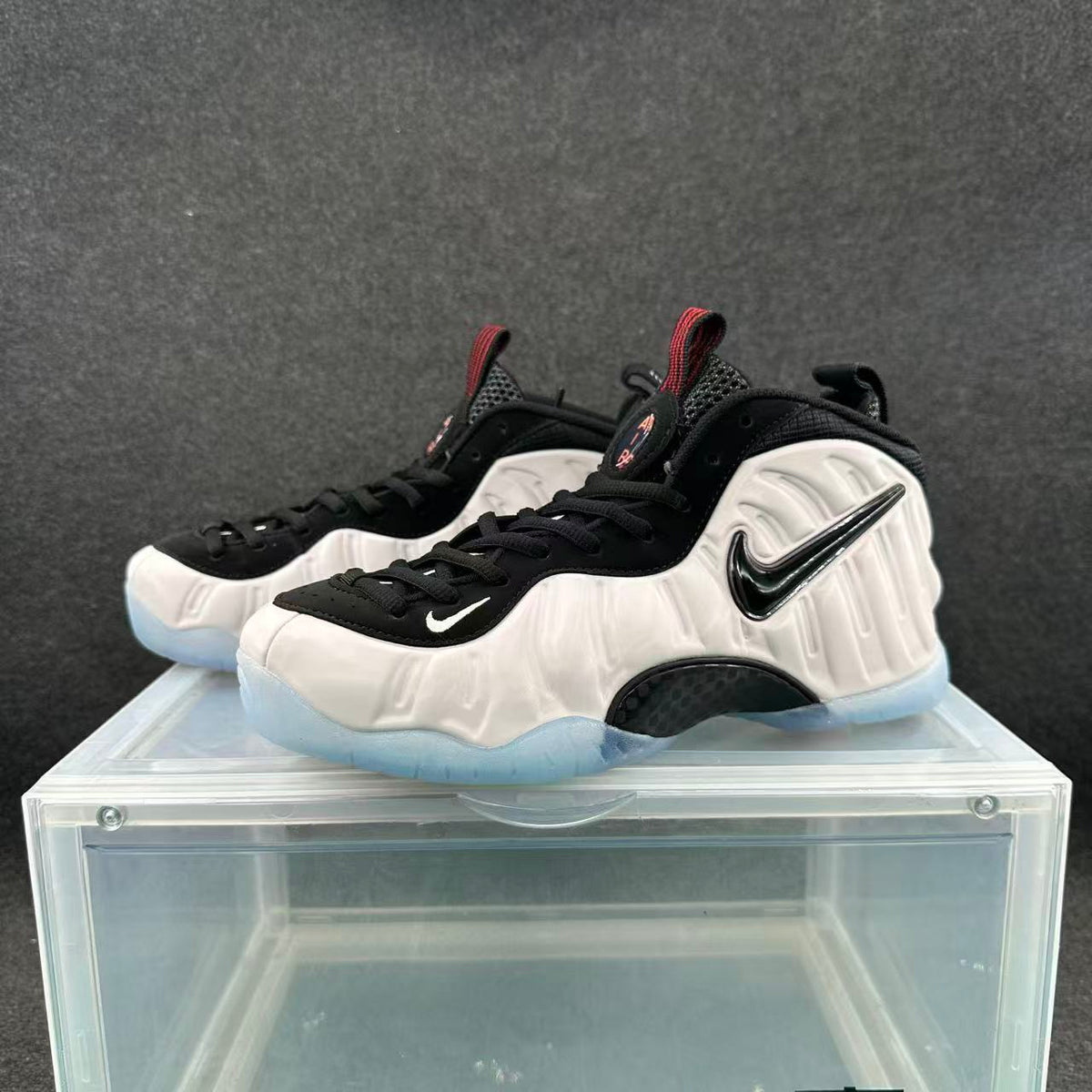 Nike Foamposite Sneakers White Black Adult Style