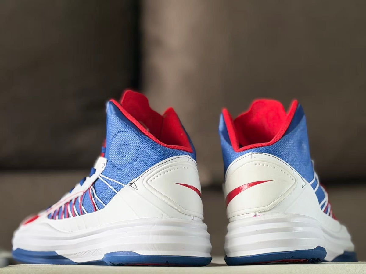 Nike HD2012 Basketball Sneakers White Blue Red