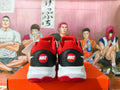Nike Black and Red Basketball Shoes with White Swoosh