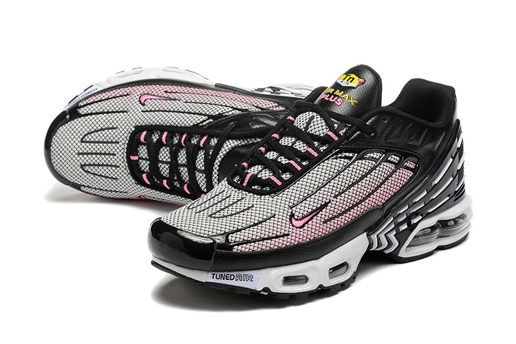 Nike Air Max Plus Black Pink and White Sneakers