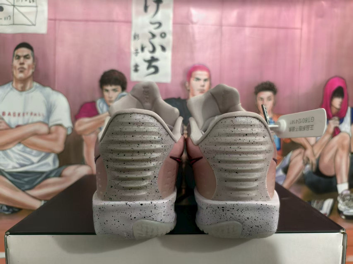 Nike ZoomX Gray Pink Basketball Sneakers