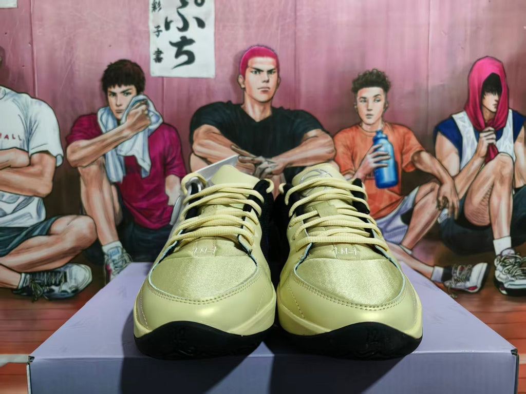 Nike 12AM Basketball Shoes in Pale Yellow and Silver