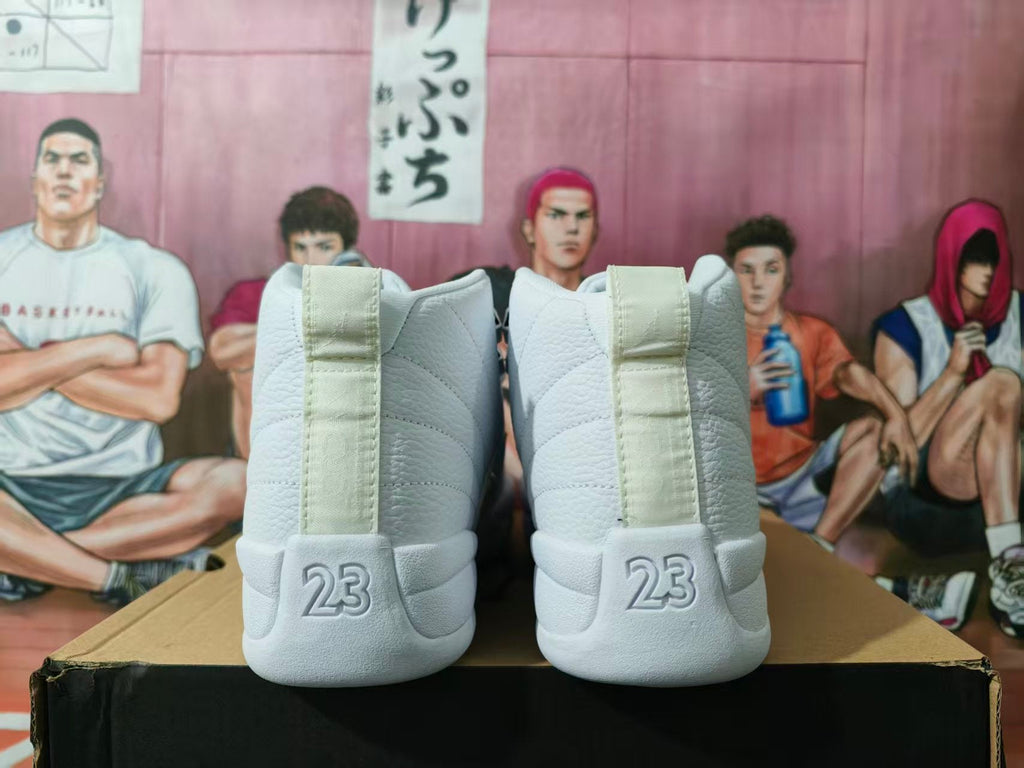 Jordan White High-Top Basketball Sneakers
