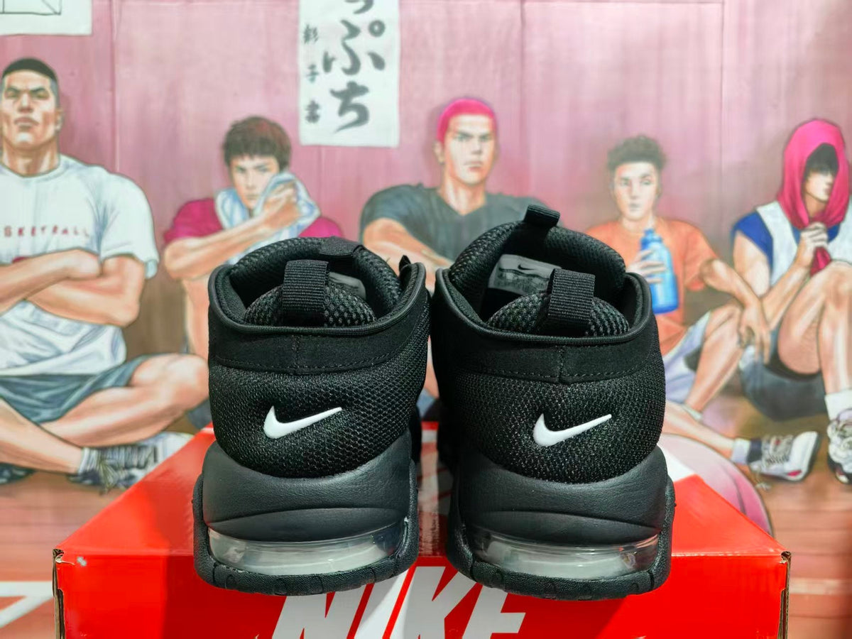 Nike Air More Uptempo Black Basketball Sneakers