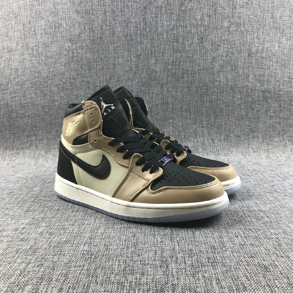 Jordan 1 High Premium WMNS Beige Black Sneakers AH7389-003