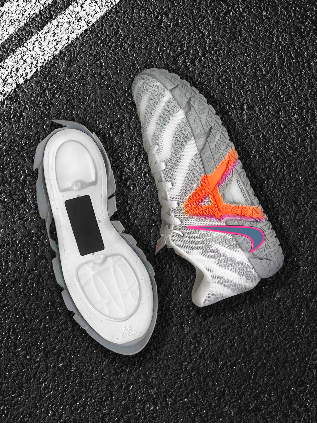 Nike JA Basketball Sneakers Grey Orange HF2794-100