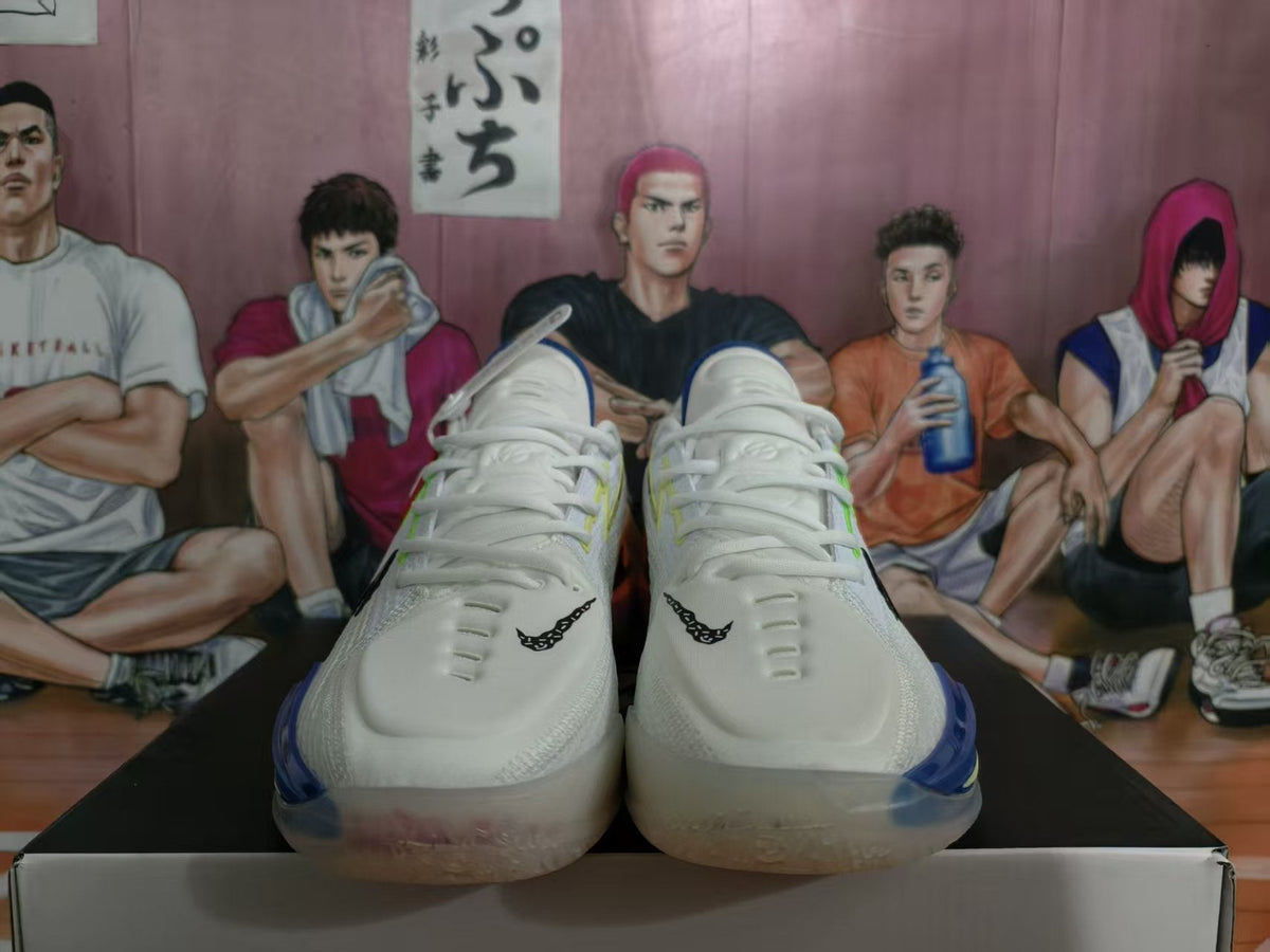 Nike GT Basketball Shoes White Blue Orange