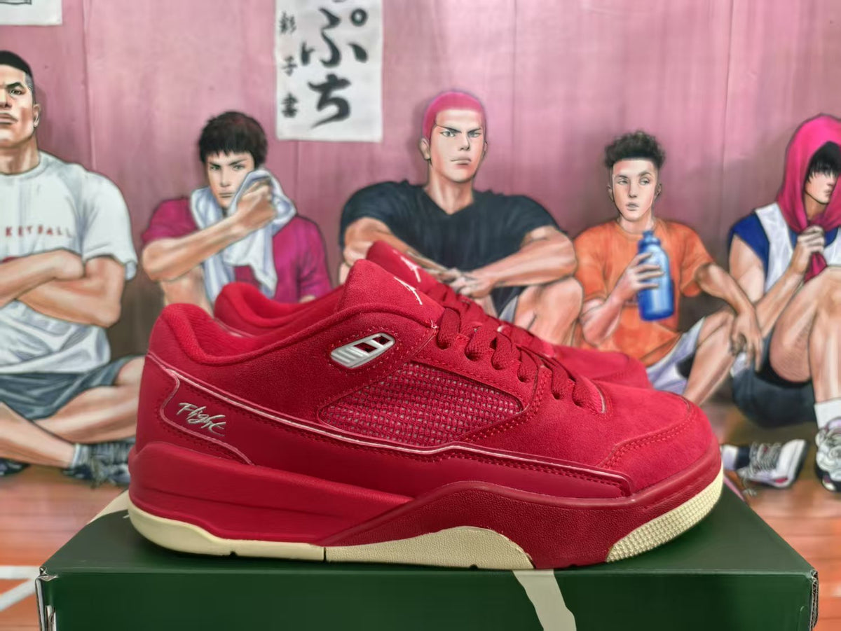 Jordan Red Low-Top Sneakers