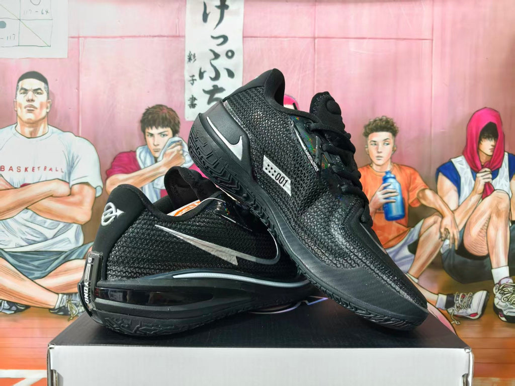 Nike GT Basketball Sneakers Black Silver