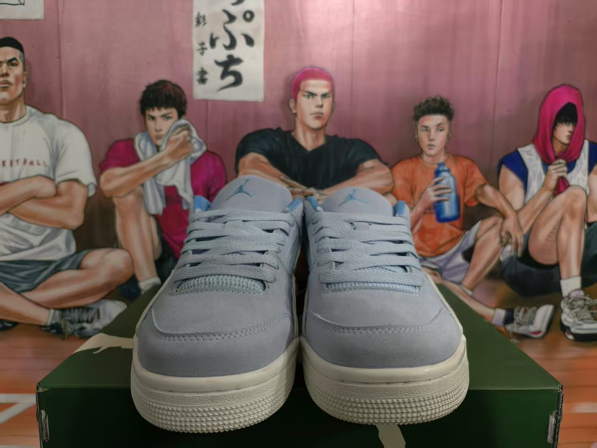 Jordan Blue and Gray Low-Top Sneakers