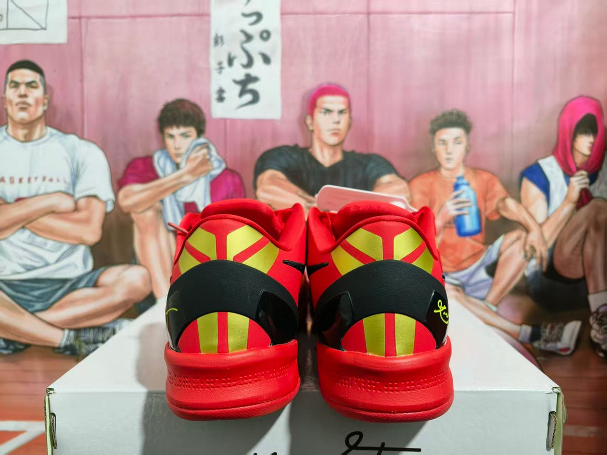 Nike Basketball Sneakers Red Black Gold