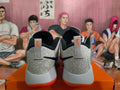 Nike Basketball Shoes in White, Gray and Orange