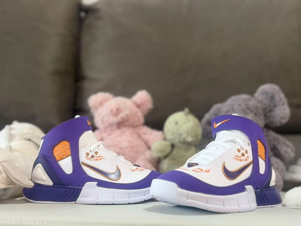 Kobe 2K5 Kids Sneakers Purple White Orange