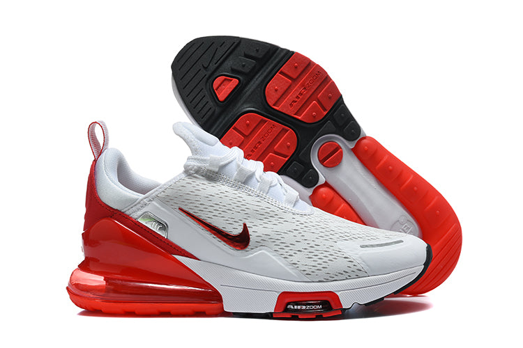 Nike Air Max 270 Premium White and Red Sneakers