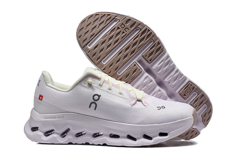 On Cloudmonster 3 Running Shoes in Pale Pink