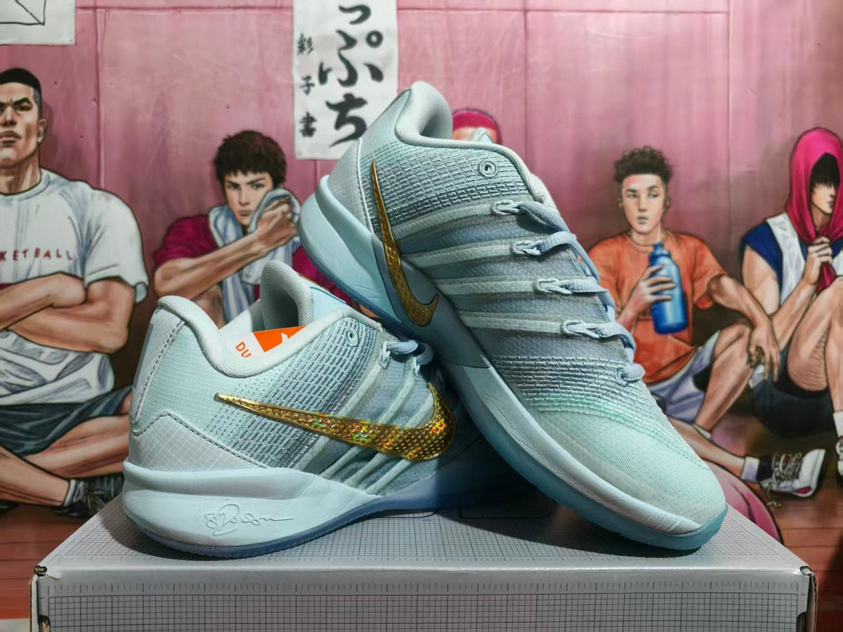 Nike Kobe 8 Basketball Shoes Blue Gold