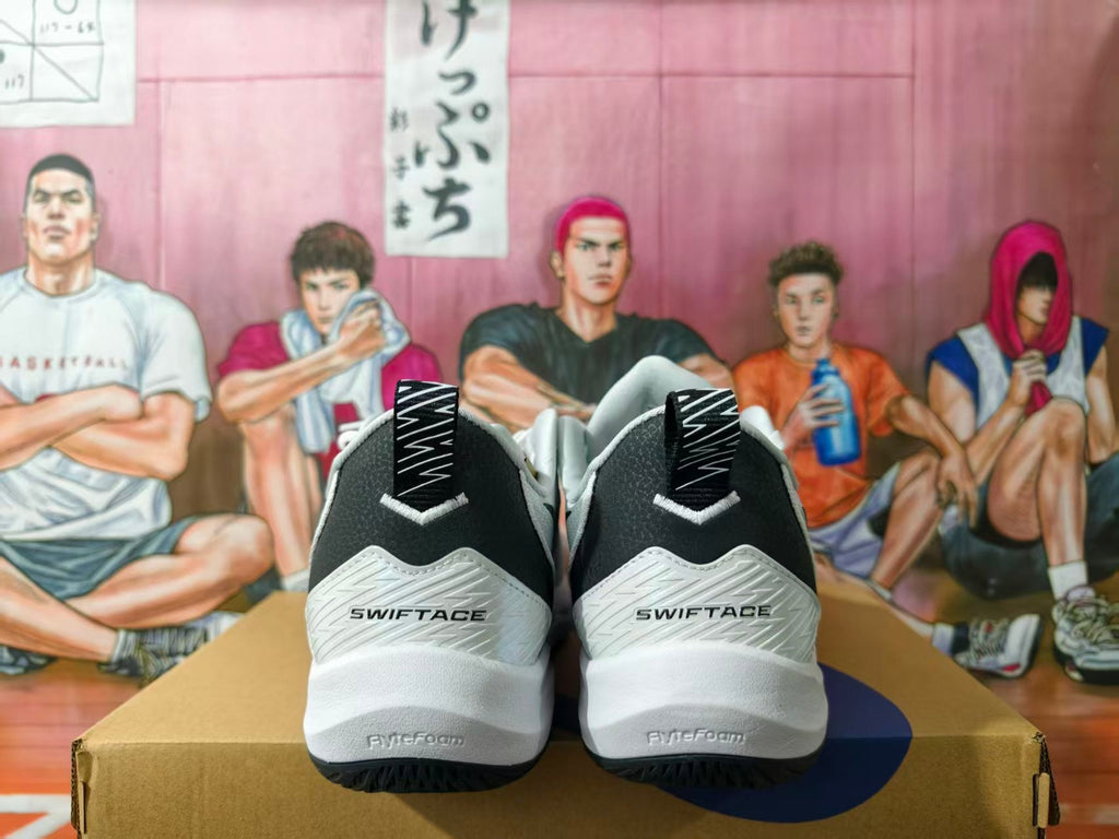 ASICS Swiftace White and Black Basketball Sneakers