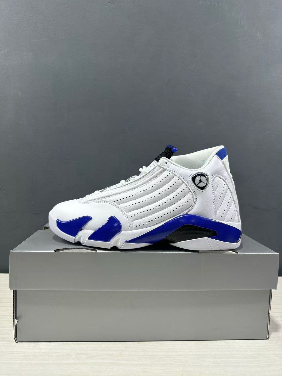 Jordan Air Jordan 14 Hyper Royal White Blue Sneakers