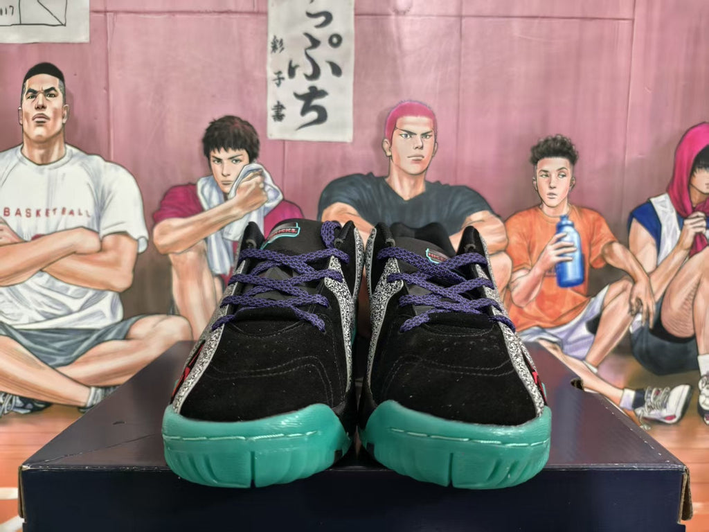 Reebok Collaboration Sneakers Black Gray and Green