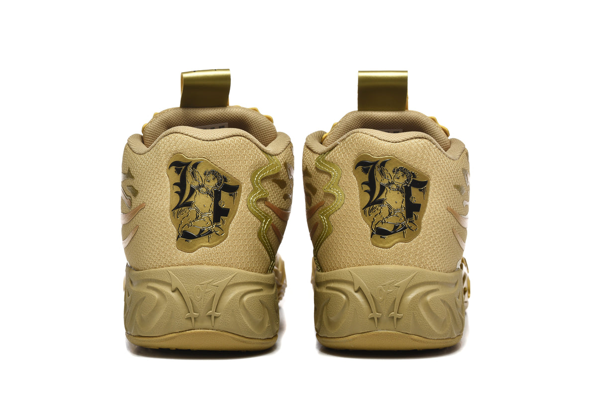 Puma 878-10 Basketball Sneakers Gold