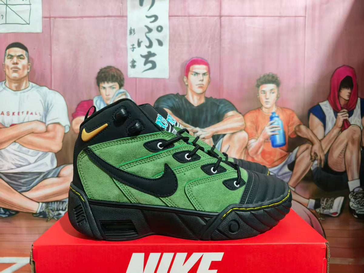 Nike Green Black High-Top Sneakers