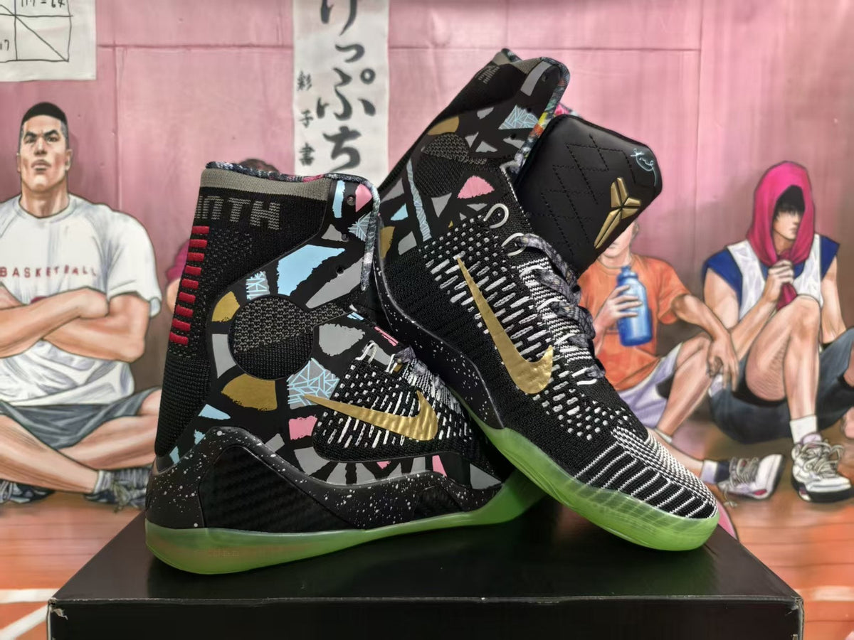 Nike Kobe Basketball Shoes Black Gold Multicolor