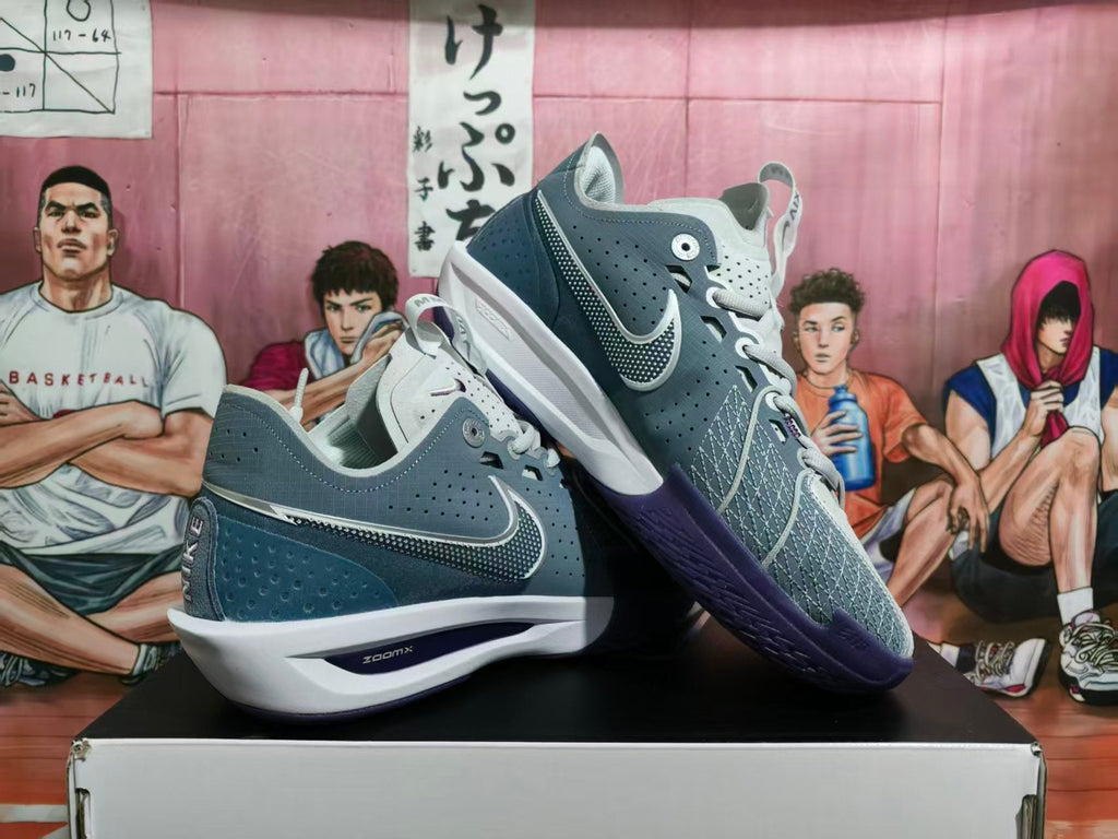 Nike Basketball Sneakers Carbon Gray Purple