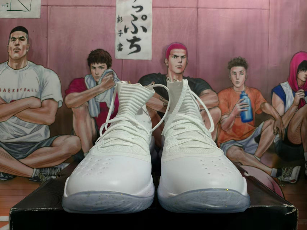 Under Armour Curry 10 White Gold Basketball Shoes