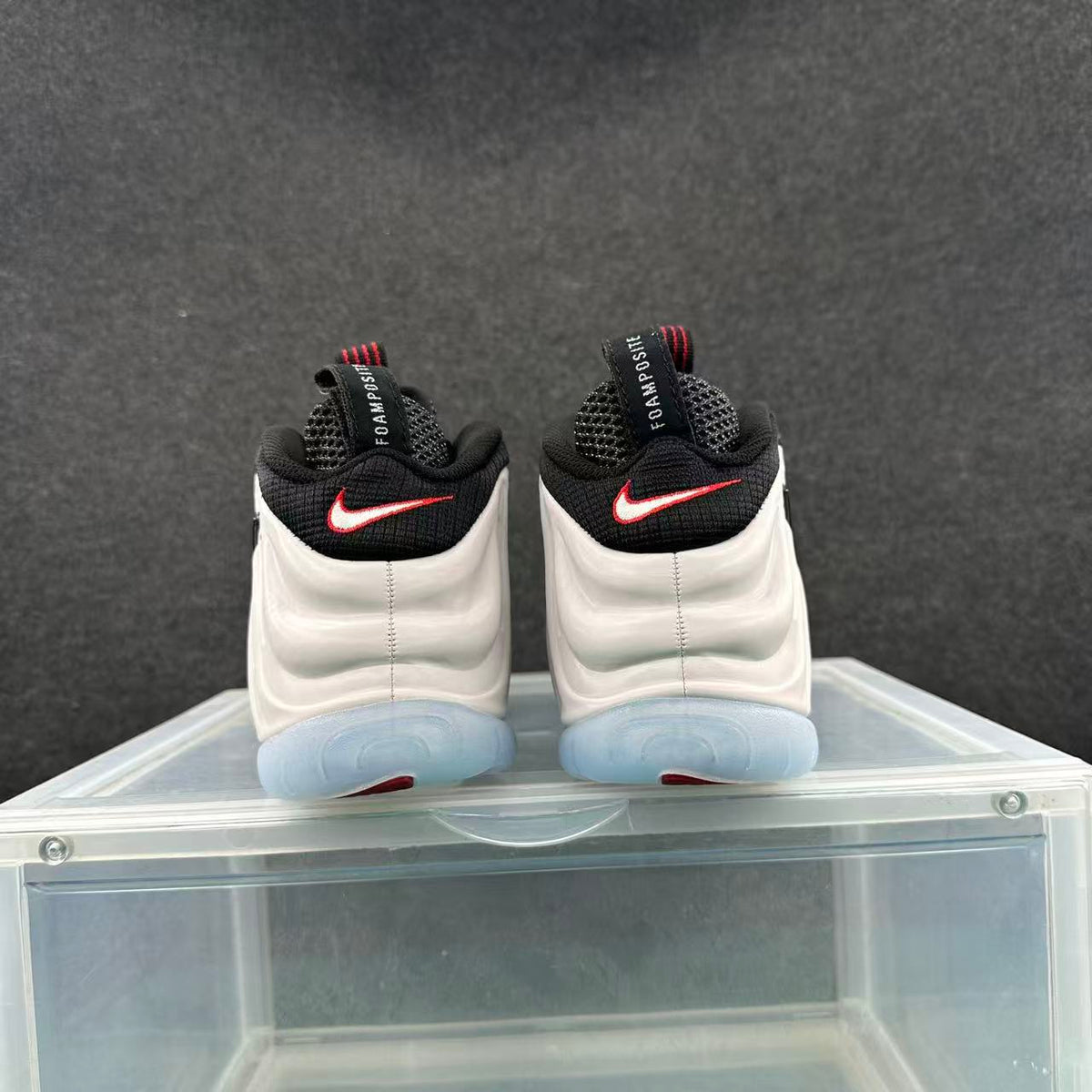 Nike Foamposite Sneakers White Black