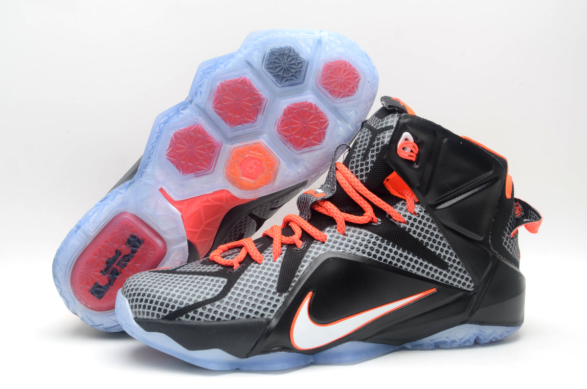 Nike High-Top Basketball Sneakers Black Orange 1412