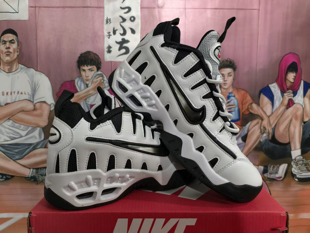 Nike Air More Uptempo White Black Sneakers