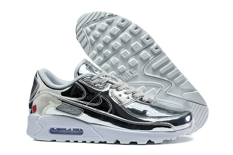 Nike Air Max 90 QS Silver Metallic Sneakers