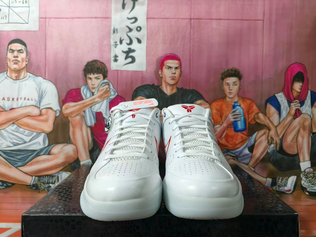 Nike Kobe 1 Protro White Red Basketball Shoes