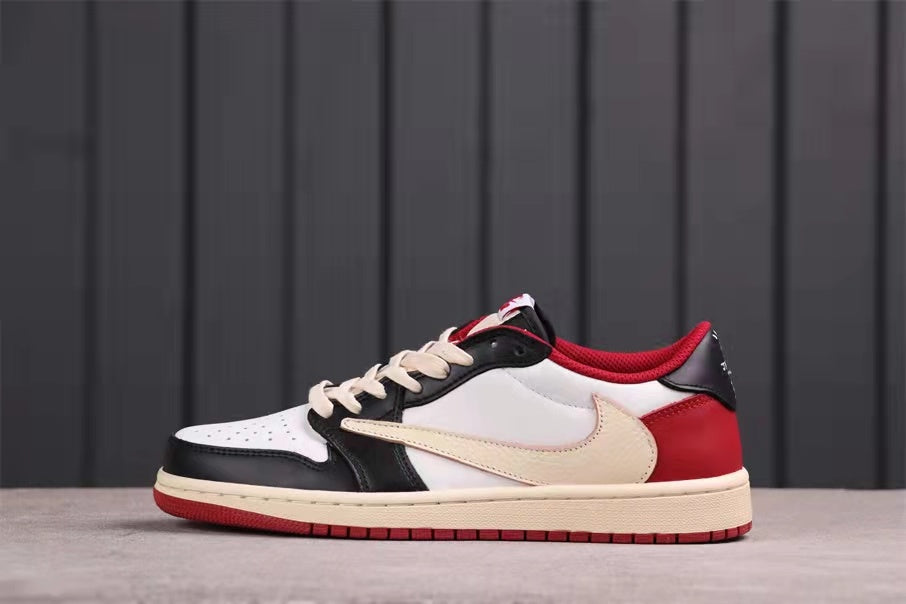 Jordan Air Jordan 1 Low Black White Red Cream DM7866-146