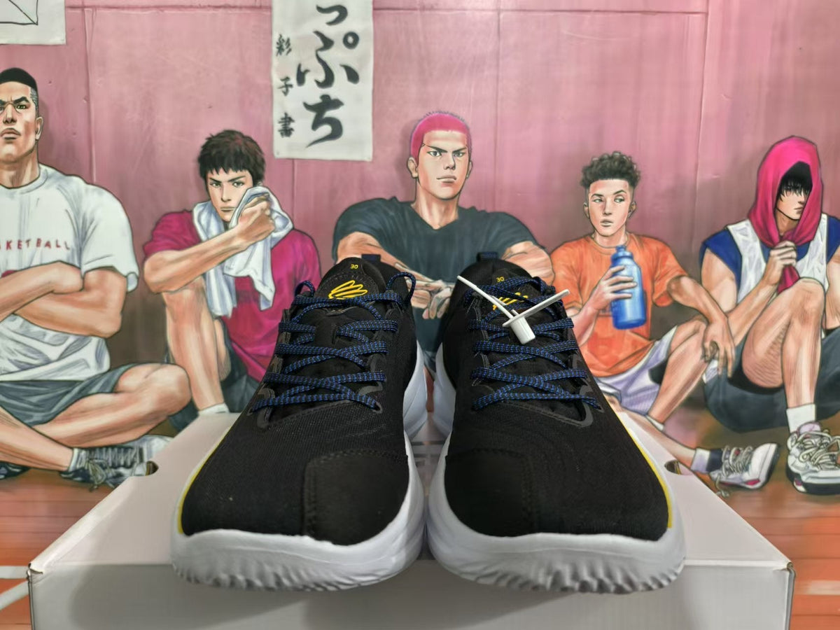 Li-Ning Black Blue Yellow Basketball Sneakers
