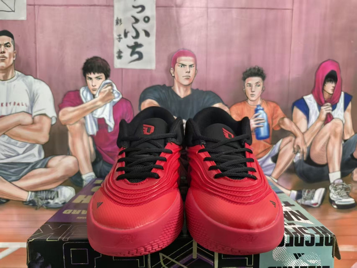 Adidas Basketball Sneakers Red Black