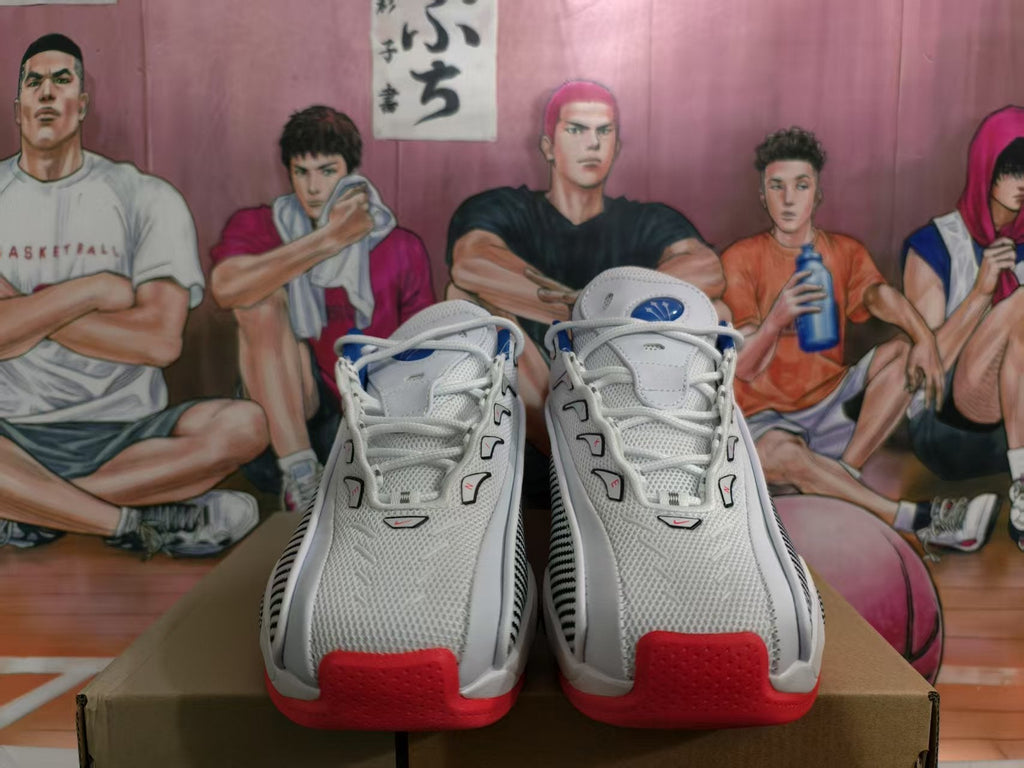 Nike Big Eyes Basketball Sneakers White Blue Red