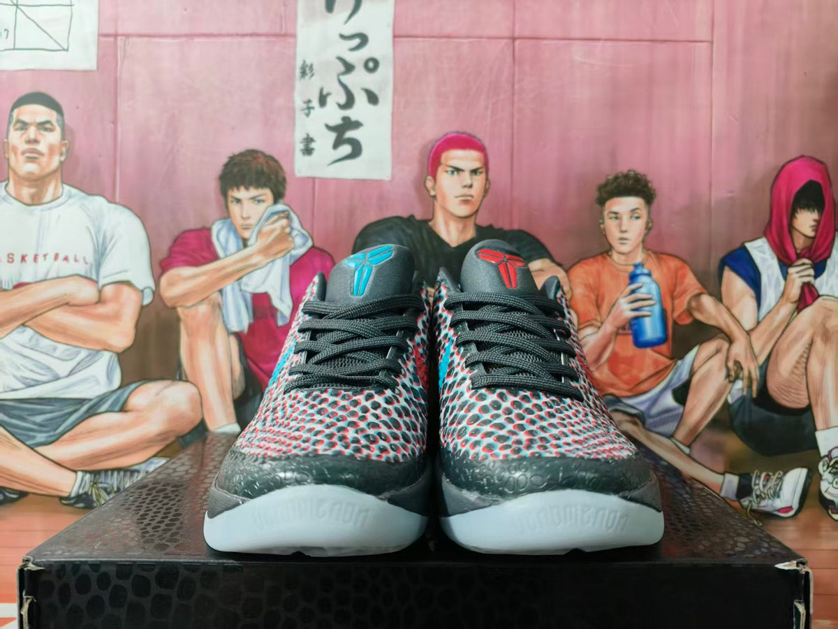 Nike Kobe Basketball Sneakers Black Turquoise Red 3D Hollywood