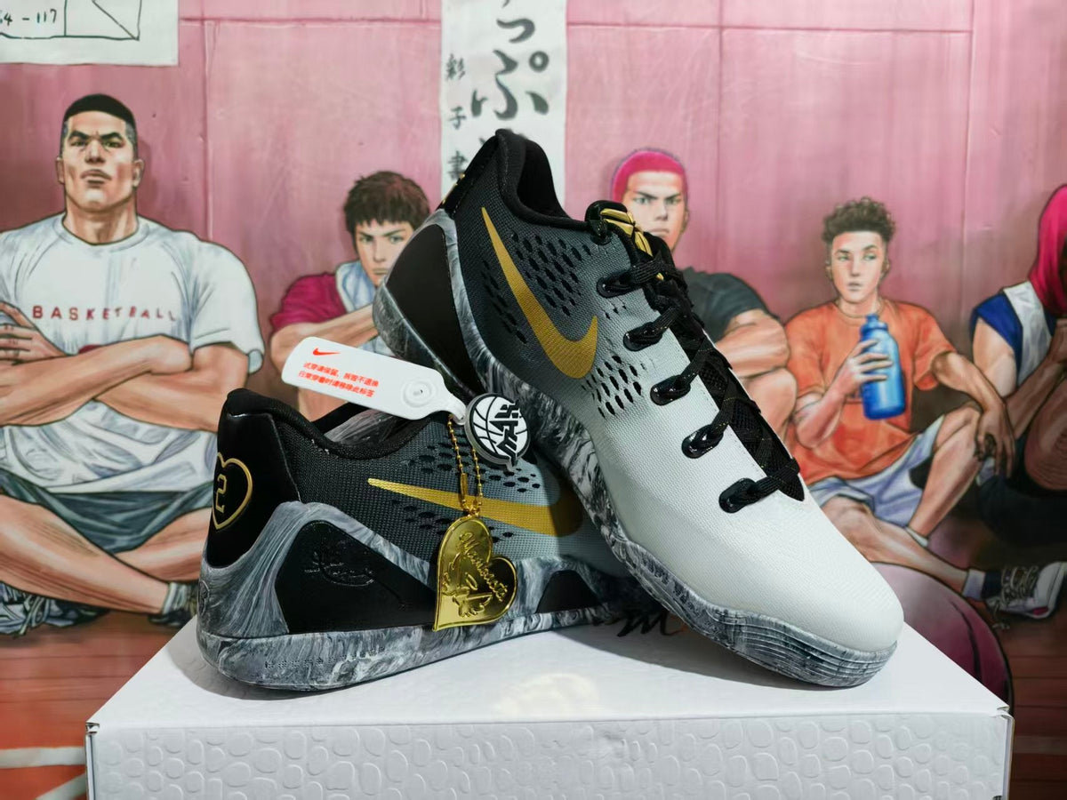 Nike GiGi Basketball Sneakers White Black Gold