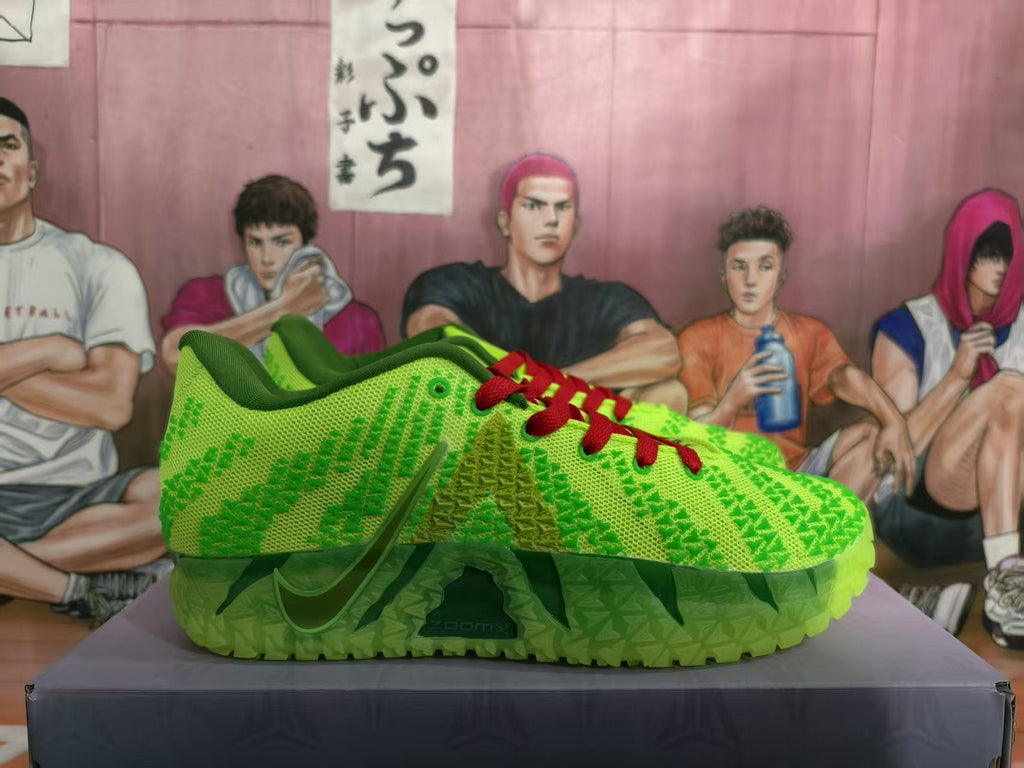 Nike Fluorescent Green Basketball Sneakers