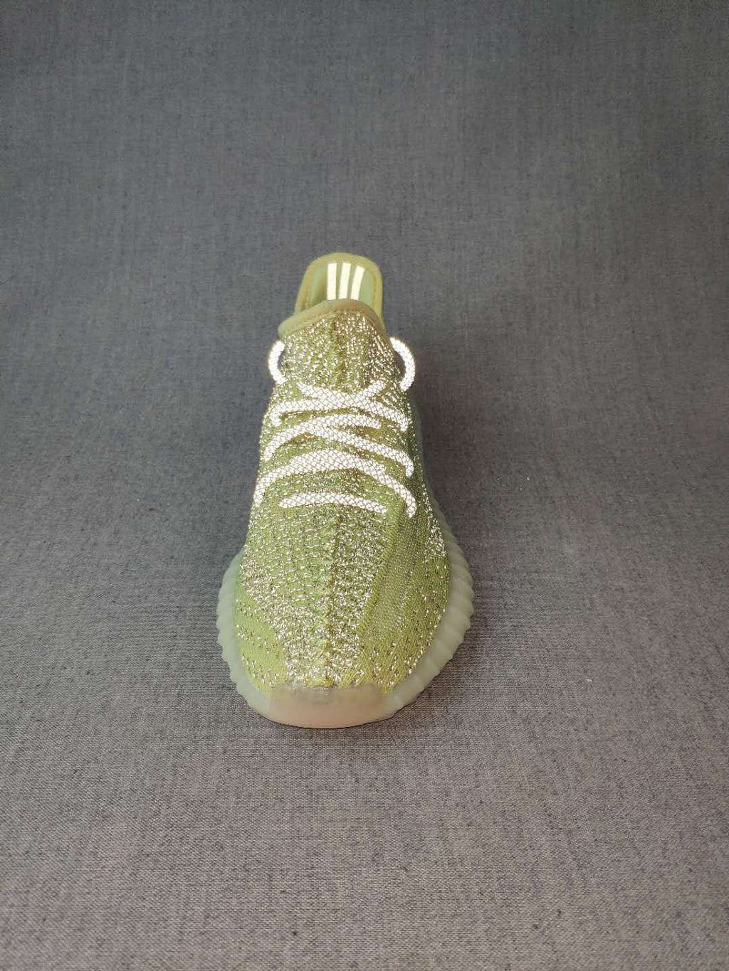 Yeezy 350 V2 Knit Sneakers Green Glow