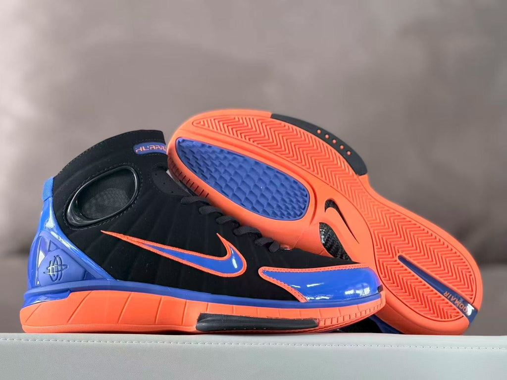 Nike Zoom Kobe 4 Basketball Shoes Black Blue Orange